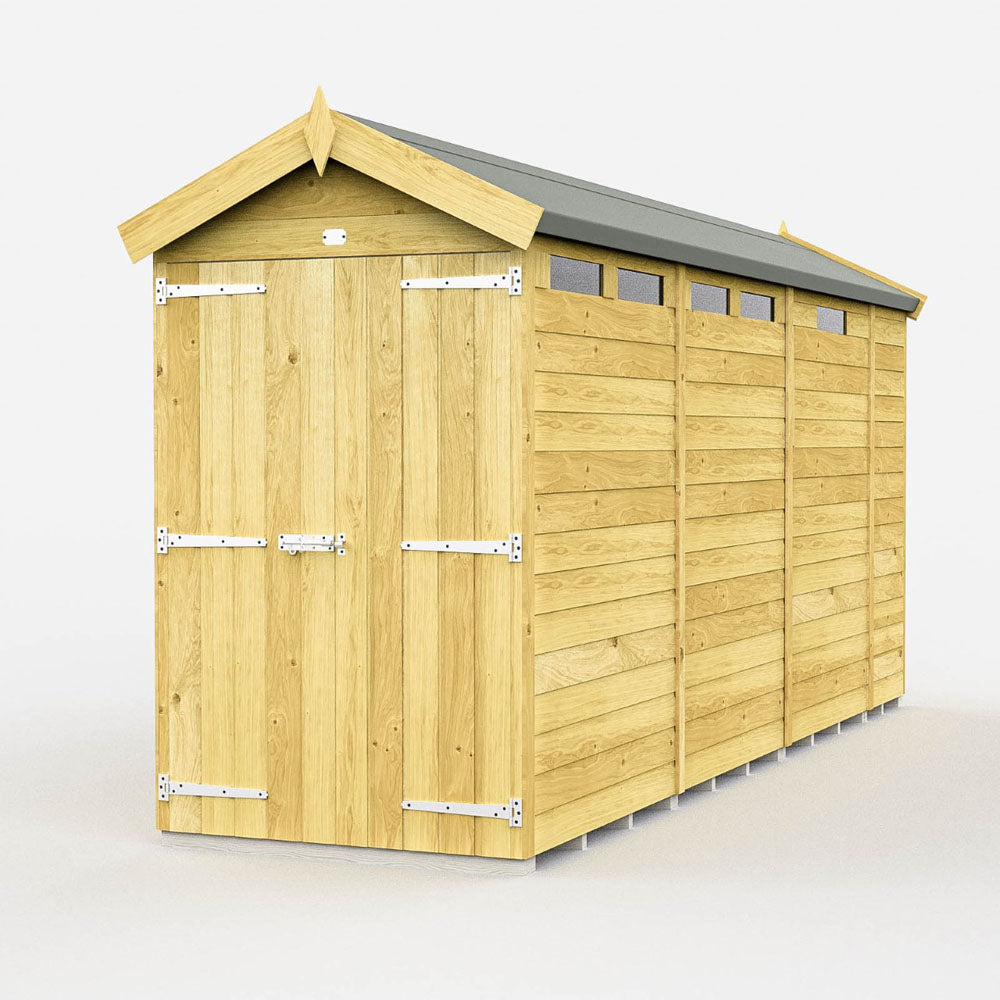 4ft x 13ft Apex Security Shed