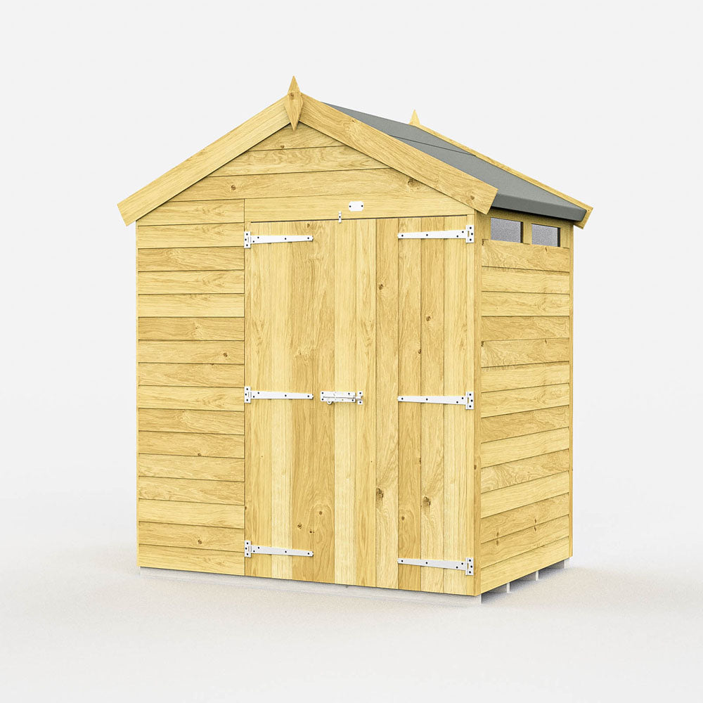 6ft x 4ft Apex Security Shed