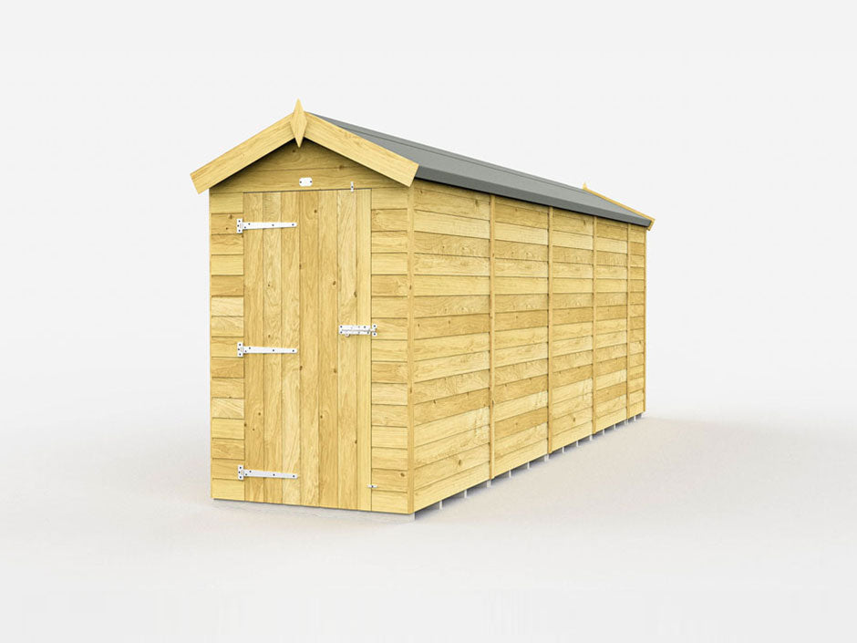 4ft x 18ft Apex Shed