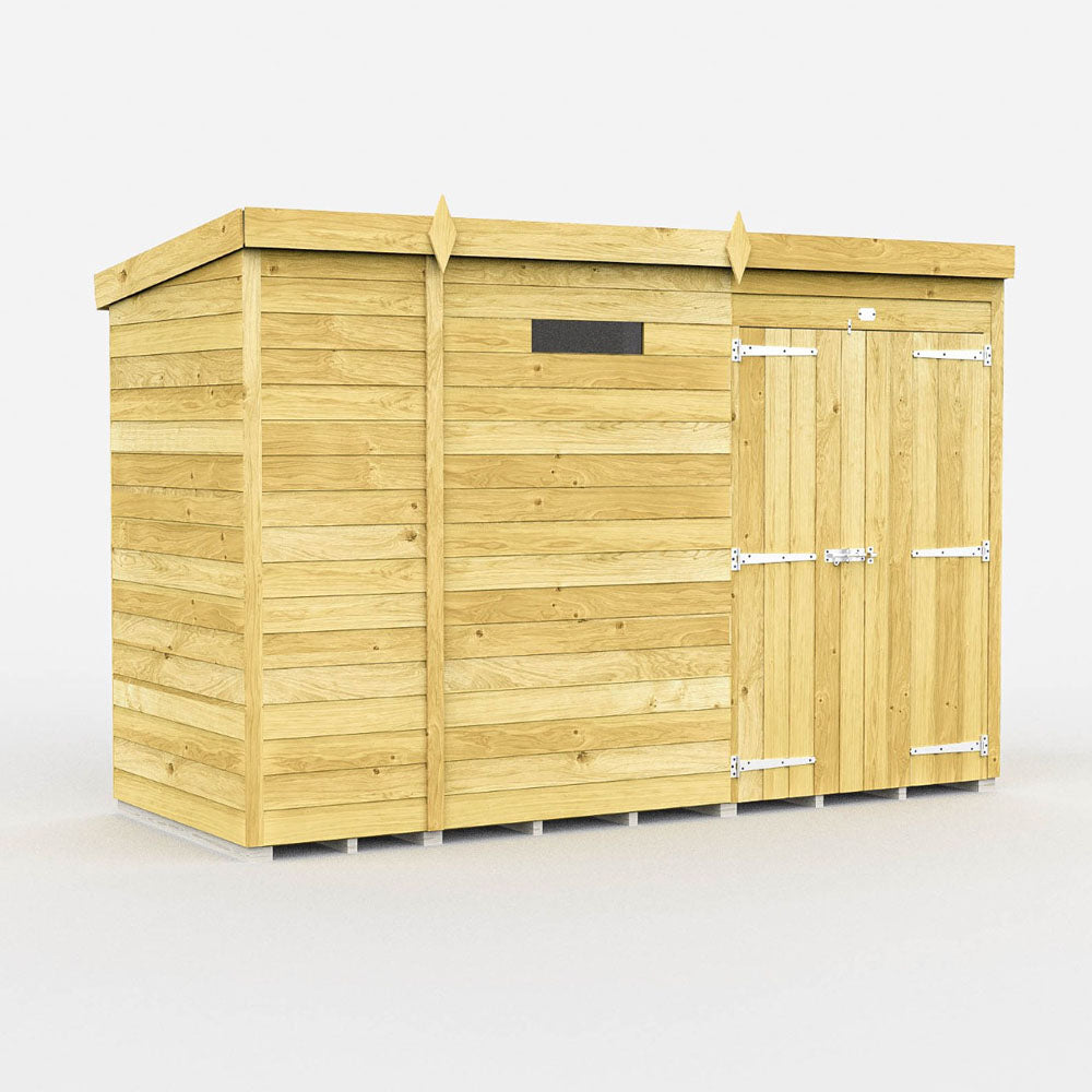 9ft x 4ft Pent Security Shed