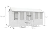 8ft x 14ft Apex Summer Shed