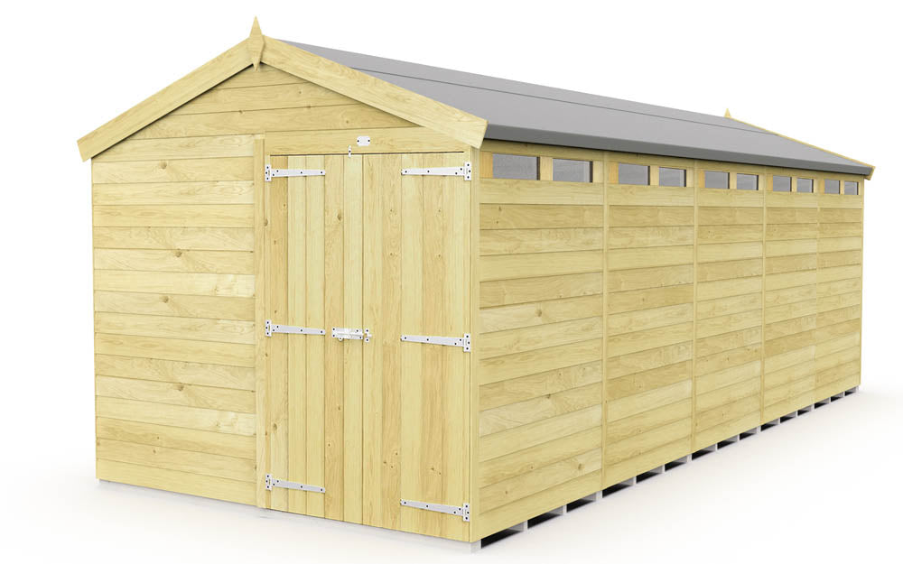 8ft x 20ft Apex Security Shed