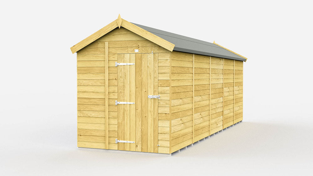 6ft x 19ft Apex Shed