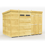 11ft x 6ft Pent Security Shed