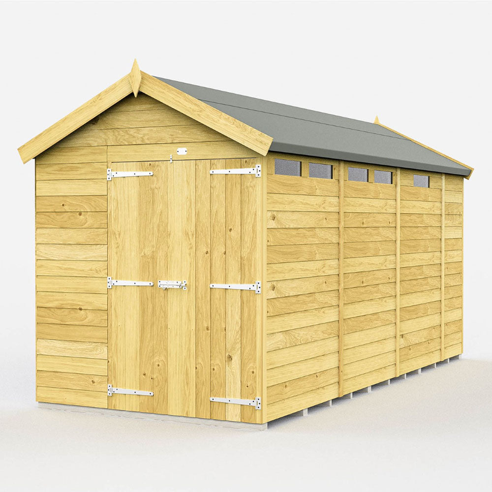 6ft x 13ft Apex Security Shed