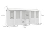 4ft x 14ft Apex Summer House