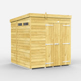 6ft x 6ft Pent Security Shed