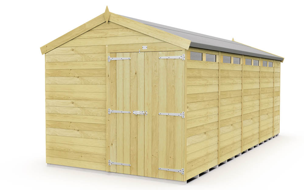 8ft x 18ft Apex Security Shed