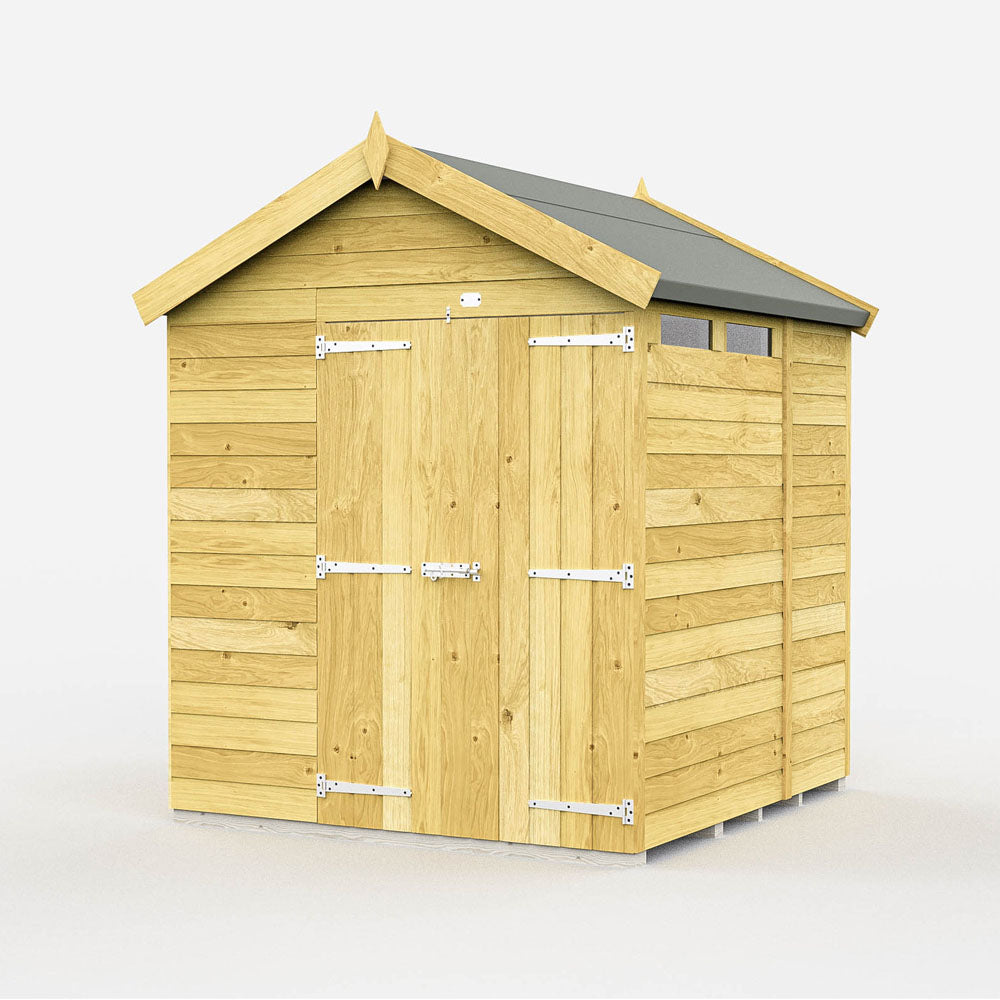 6ft x 6ft Apex Security Shed