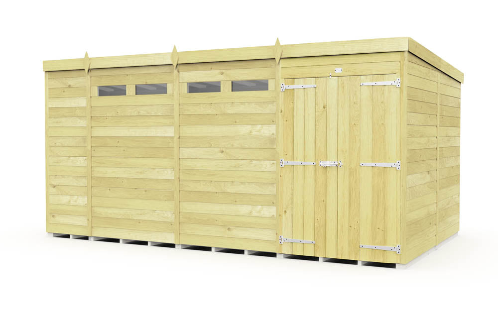 15ft x 8ft Pent Security Shed