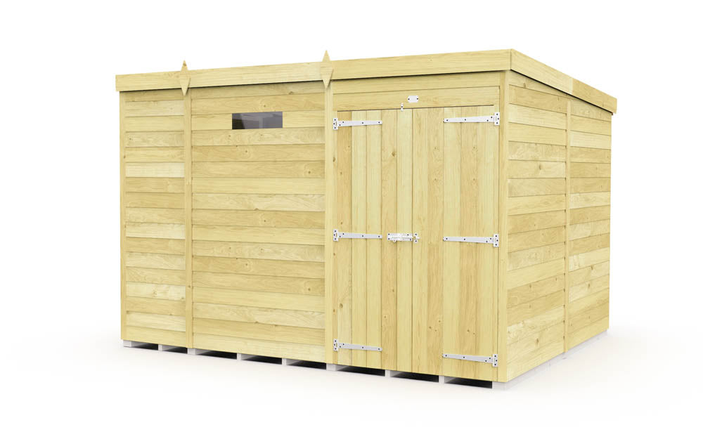 9ft x 8ft Pent Security Shed