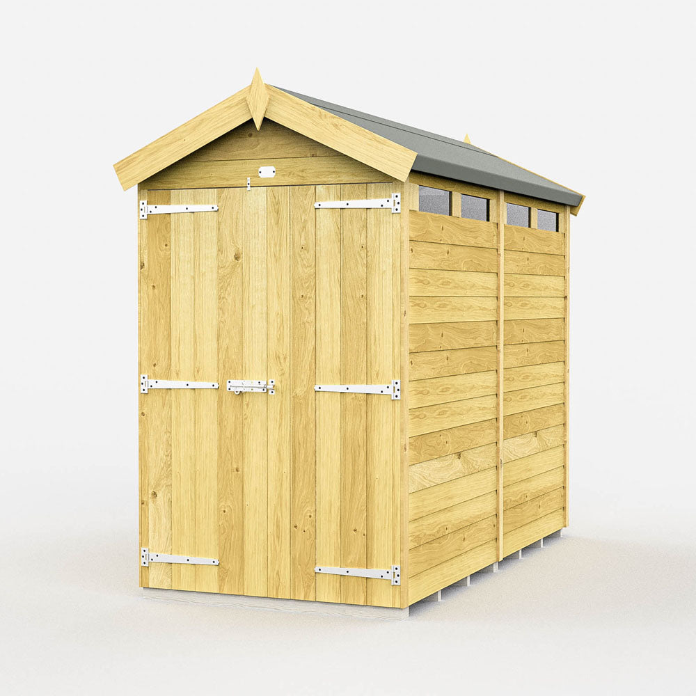 4ft x 8ft Apex Security Shed