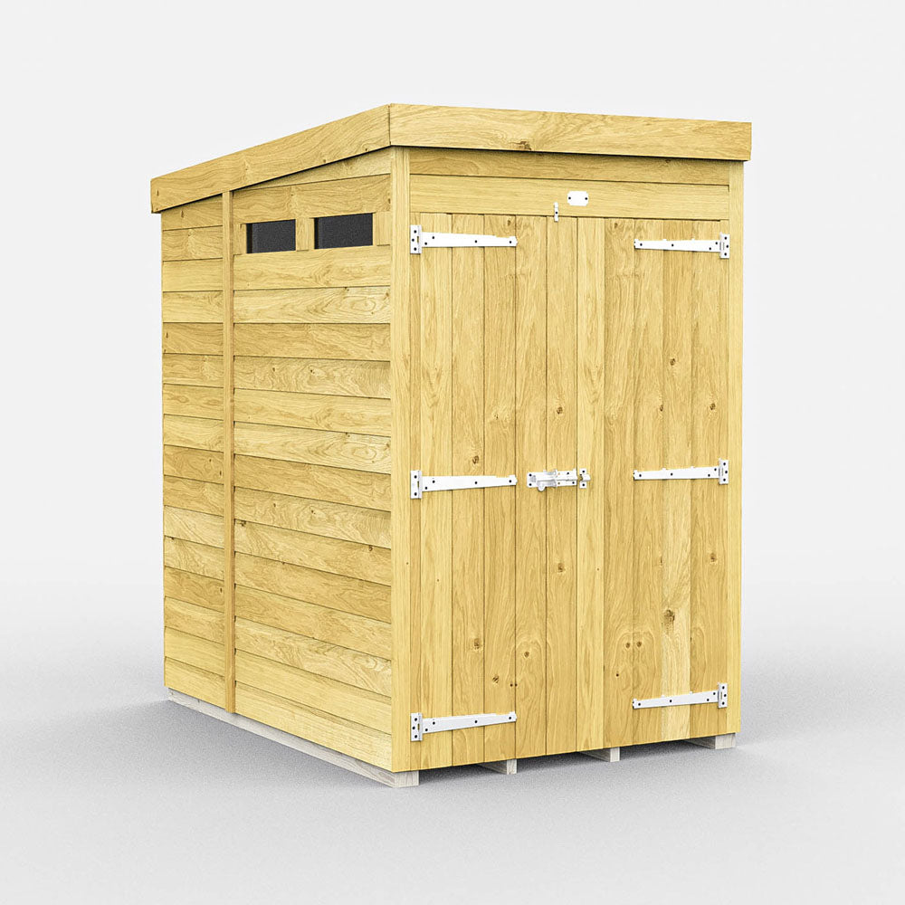 4ft x 7ft Pent Security Shed