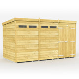 12ft x 7ft Pent Security Shed