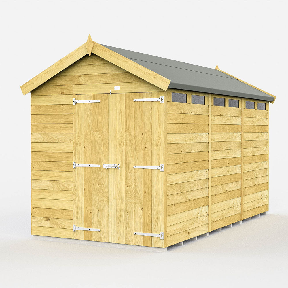 6ft x 12ft Apex Security Shed