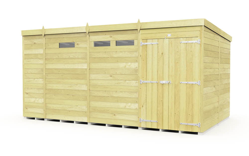 13ft x 8ft Pent Security Shed