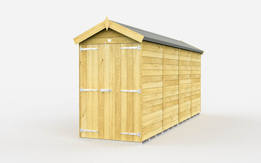 4ft x 15ft Apex Shed