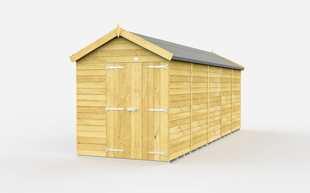 7ft x 19ft Apex Shed