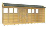 4ft x 16ft Apex Summer Shed