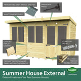 10ft x 4ft Pent Summer House