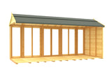 8ft x 16ft Apex Summer House (Full Height Window)