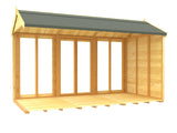 7ft x 12ft Apex Summer House (Full Height Window)