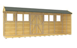 4ft x 18ft Apex Summer Shed