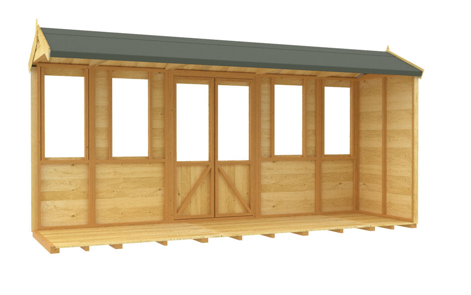 4ft x 14ft Apex Summer House