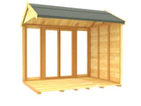 7ft x 8ft Apex Summer House (Full Height Window)