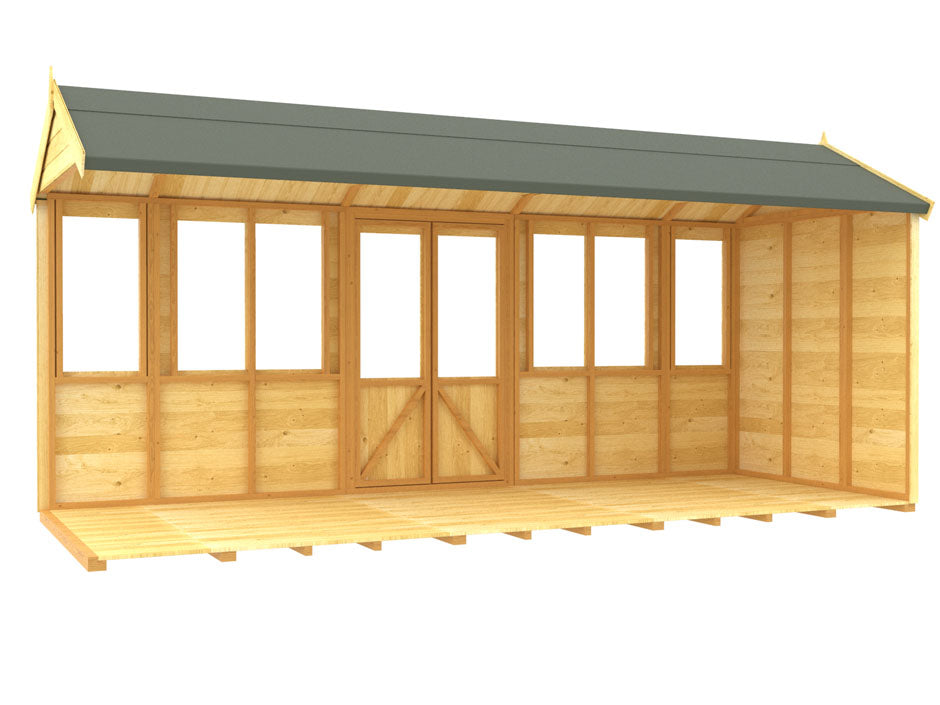 6ft x 16ft Apex Summer House