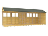 5ft x 20ft Apex Summer Shed