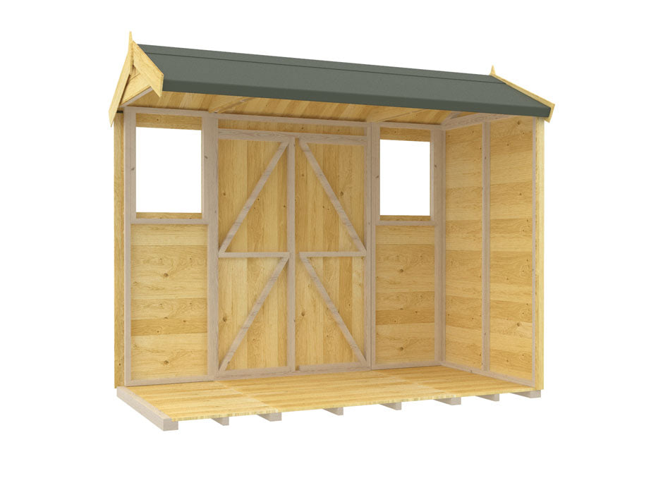 4ft x 8ft Apex Summer Shed