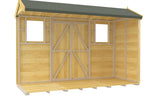 4ft x 10ft Apex Summer Shed