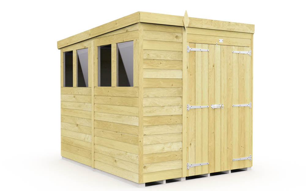 6ft x 8ft Pent Shed