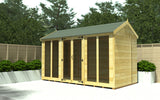 4ft x 18ft Apex Summer House (Full Height Window)