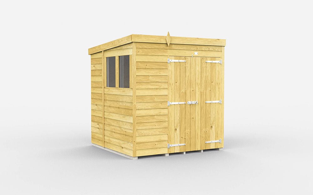 7ft x 7ft Pent Shed