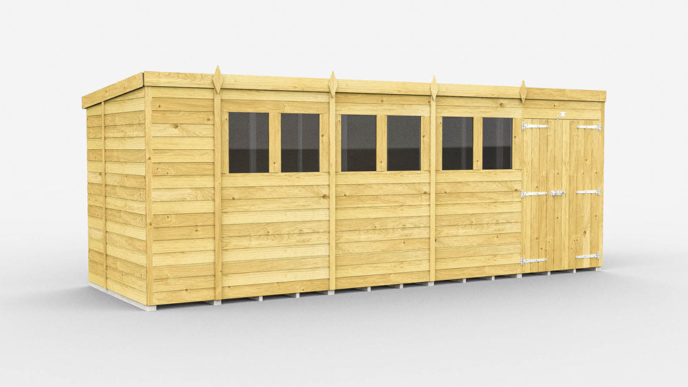 19ft x 7ft Pent Shed