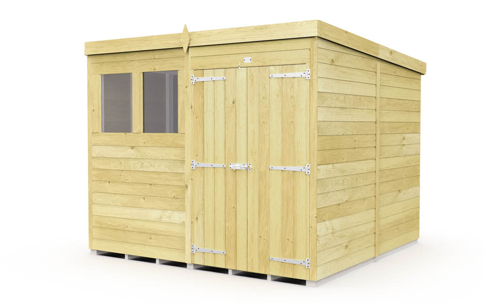 8ft x 8ft Pent Shed