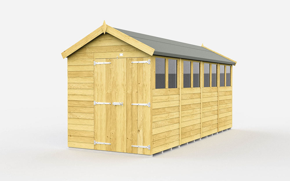 7ft x 16ft Apex Shed