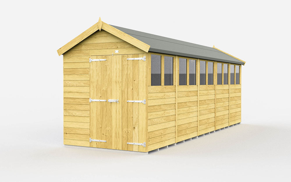 7ft x 20ft Apex Shed