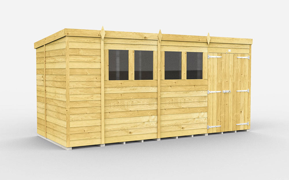 14ft x 7ft Pent Shed