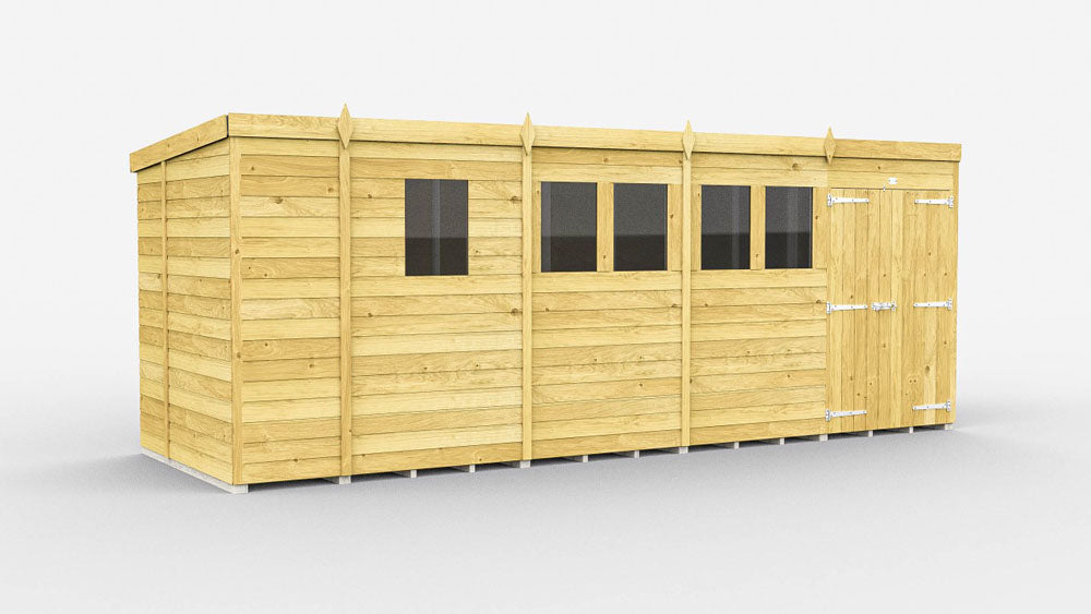 17ft x 7ft Pent Shed