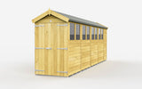 4ft x 19ft Apex Shed