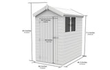 4ft x 7ft Apex Shed