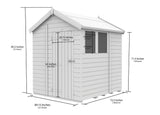 7ft x 6ft Apex Shed