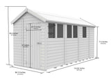 7ft x 13ft Apex Shed