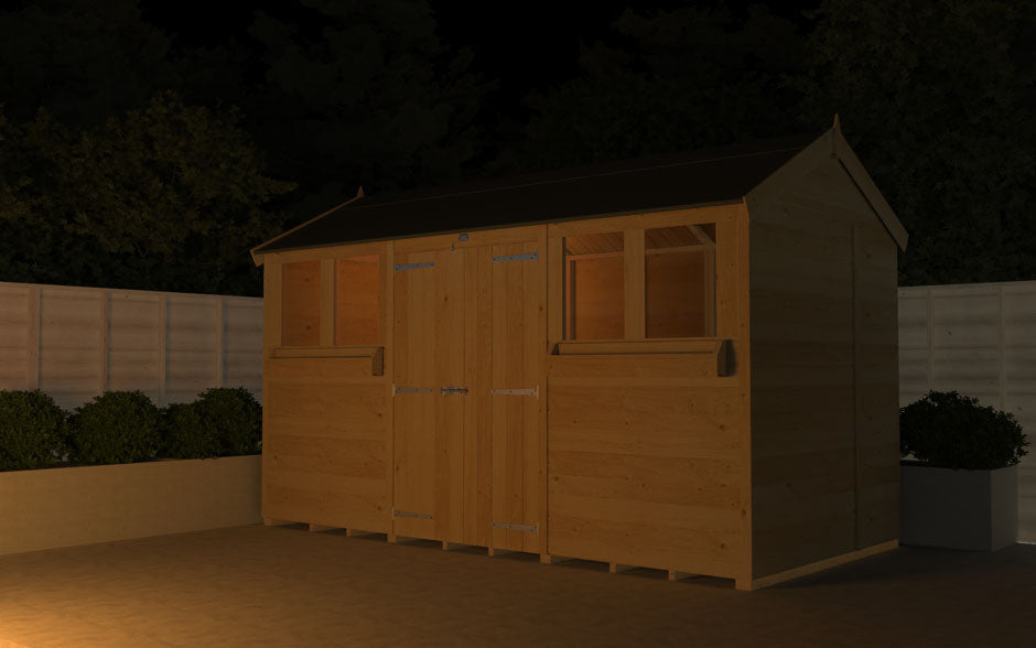 5ft x 16ft Apex Summer Shed