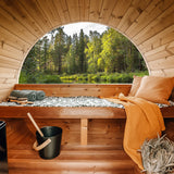 Barrel Sauna 1.6m Length 3 Person Outdoor Sauna