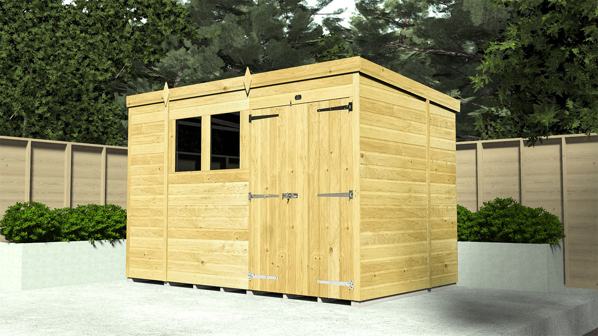 13ft x 8ft Pent Shed